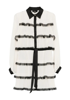 Babylone Paris lace tiered dress - White