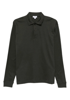 Sunspel long-sleeve polo shirt - Green
