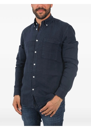 NN07 pocket linen shirt - Blue
