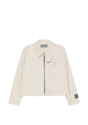 Reese Cooper herringbone zip-up jacket - Neutrals