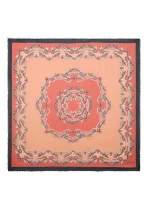 ETRO circular paisley shawl - Orange