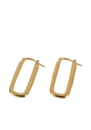 Jil Sander rectangular earrings - Gold