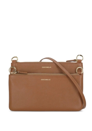 Coccinelle Brandy leather cross body bag - Brown