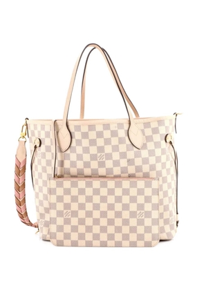 Louis Vuitton Pre-Owned Neverfull NM Damier with Braided Detail MM tote bag - White