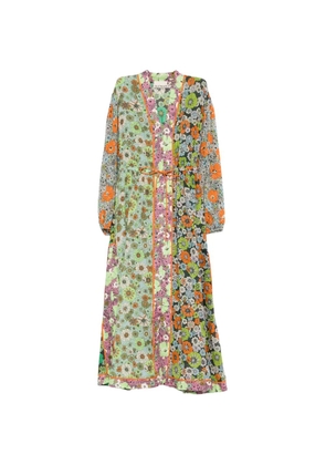 ALEMAIS floral print belted dress - Green