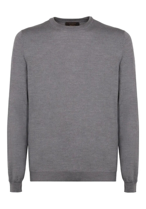 slowear fine-knit ribbed sweater - Grey