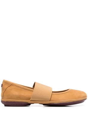 Camper Nina suede ballerina shoes - Brown