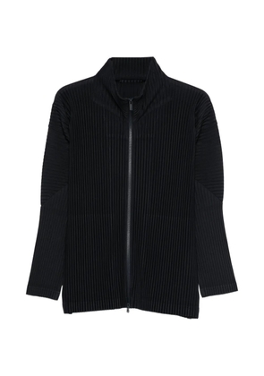 Homme Plissé Issey Miyake pleated zip-up jacket - Black