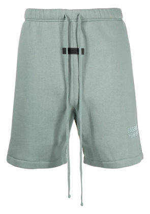 FEAR OF GOD ESSENTIALS logo-patch track shorts - Green