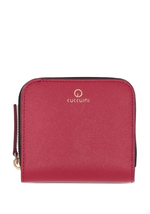 GIANNI CUCCUINI zip logo wallet - Red
