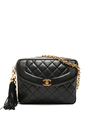 CHANEL Pre-Owned 1986-1988 Camara Bag quilted tassel shoulder bag - Black