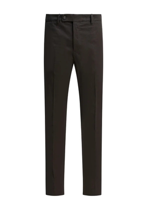 Incotex pressed-crease trousers - Brown