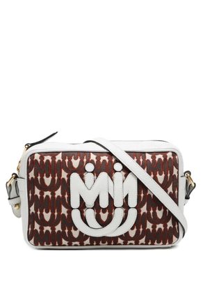 Miu Miu Pre-Owned 2000-2015s monogram-pattern shoulder bag - White