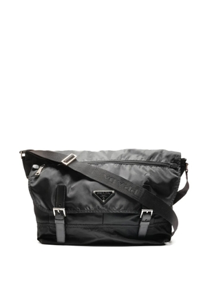 Prada Pre-Owned 2010s buckle-detail shoulder bag - Black