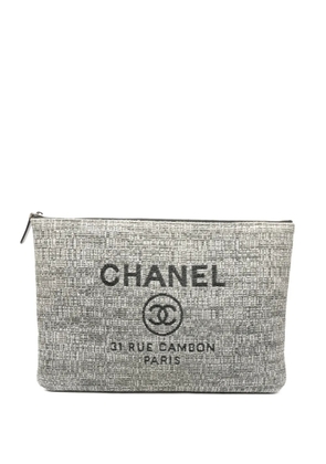 CHANEL Pre-Owned 2018 Deauville clutch bag - Grey