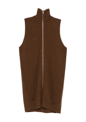 MM6 Maison Margiela knitted dress - Brown