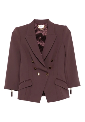 Elisabetta Franchi double-breasted jacket - Brown