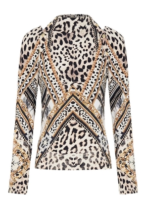 Camilla Mosaic Muse knitted top - Neutrals