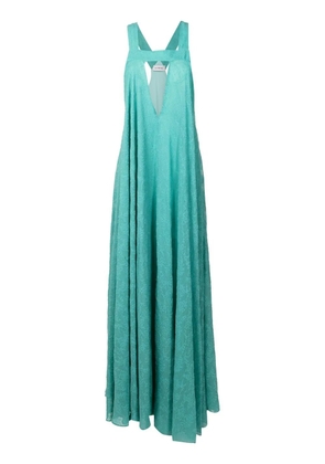 Olympiah plunging V-neck gown - Green
