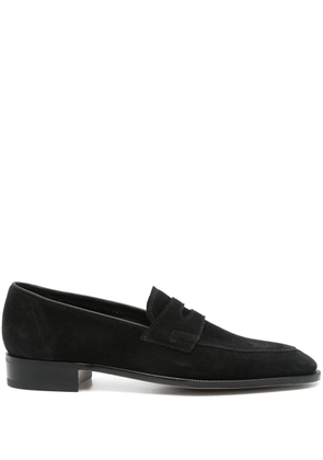 John Lobb suede loafers - Black