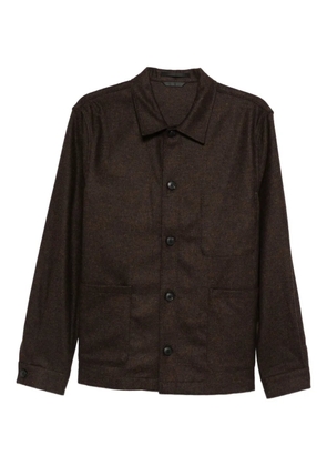 Sunspel buttoned wool jacket - Brown