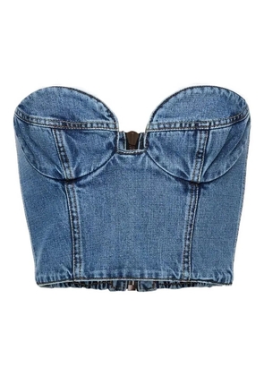 Magda Butrym zip denim tank top - Blue