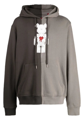 Mostly Heard Rarely Seen 8-Bit bear-print cotton hoodie - Green