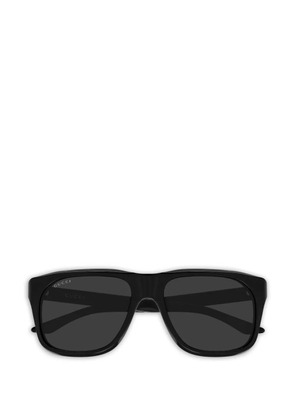 Gucci Eyewear logo rectangle-frame sunglasses - Black
