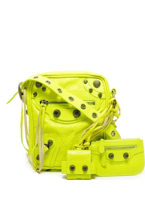Balenciaga Pre-Owned 2021-2025 Le Cagole studded leather shoulder bag - Yellow