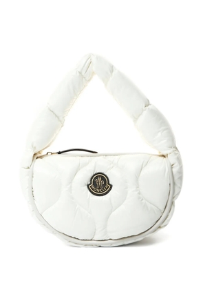 Moncler Vintage 2020s Delilah logo-patch shoulder bag - White