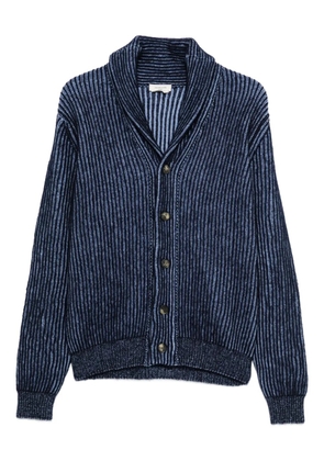 Jacob Cohën striped ribbed-knit cardigan - Blue