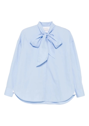 ARCHIVIO 67 pussy-bow long-sleeved shirt - Blue