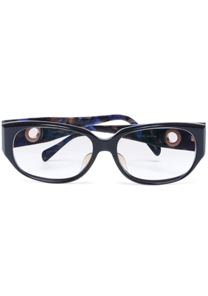 Celine Pre-Owned marbled square-frame glasses - Blue