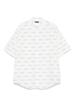 Balenciaga logo-print shirt - White