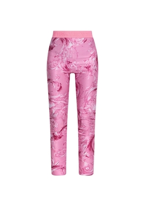 Versace Jeans Couture baroque-print leggings - Pink