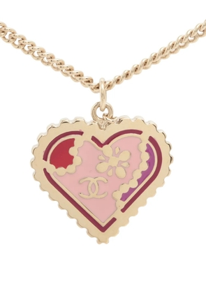 CHANEL Pre-Owned 2005 Heart pendant necklace - Gold