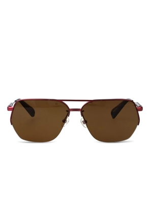 Jacquemus pilot-frame sunglasses - Brown