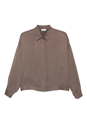 Peserico textured shirt - Brown