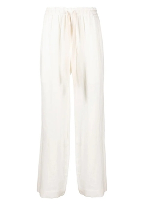 COMMAS mid-rise wid-leg trousers - White