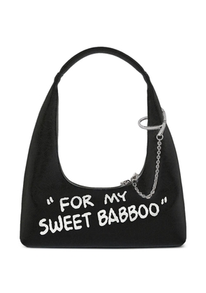 Marge Sherwood X Peanuts printed leather shoulder bag - Black