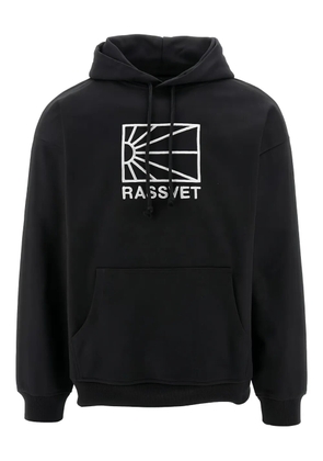 RASSVET logo-print hoodie - Black