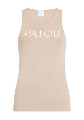 Patou logo-detail tank top - Neutrals