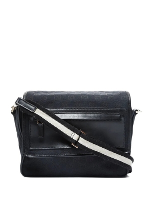 Gucci Pre-Owned 1990-2000s monogram-pattern shoulder bag - Black