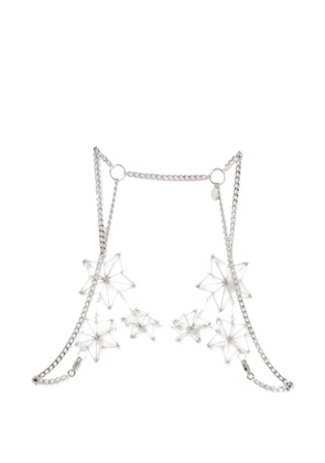 Noir Kei Ninomiya embellished harness - Silver