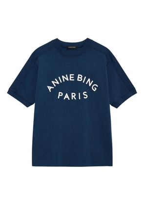 ANINE BING Jaylin logo-print T-shirt - Blue