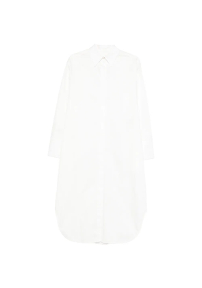 Agnona collared midi dress - White