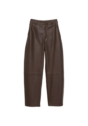 Arma Charlotte leather trousers - Brown