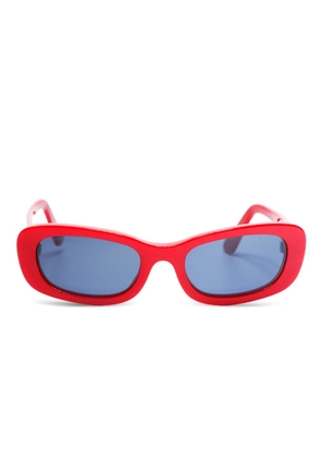 CHANEL Pre-Owned 2000s-2020s CC Mark rectangle sunglasses - Red