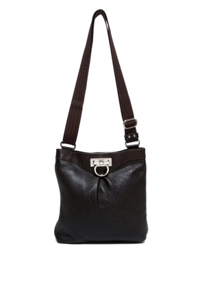 Ferragamo Pre-Owned 2000-2020 Gancini-detail shoulder bag - Brown