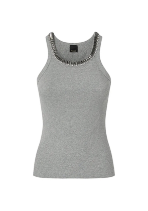 PINKO bead-embellished tank top - Grey